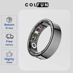 Smart Fitness Ring 9 – Stainless Steel Health Tracker